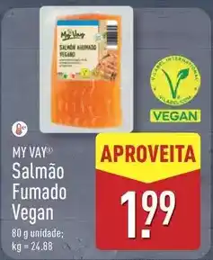 ALDI My vay - salmão fumado vegan promoção