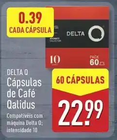 ALDI Delta q - capsulas de cafe promoção