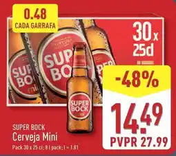 ALDI Super bock - cerveja mini promoção