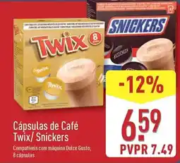 ALDI Twix - cápsulas de café promoção