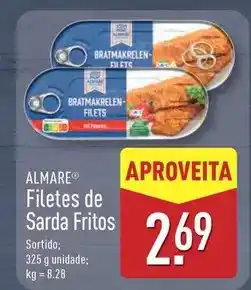ALDI Filetes de sarda fritos promoção