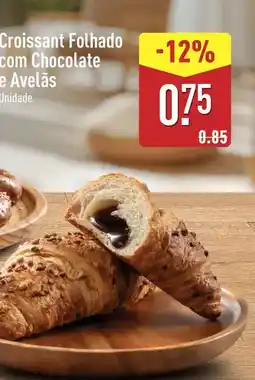 ALDI com - croissant folhado com chocolate e avelas promoção