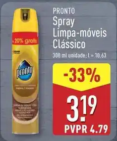 ALDI Pronto - spray limpa-moveis classico promoção