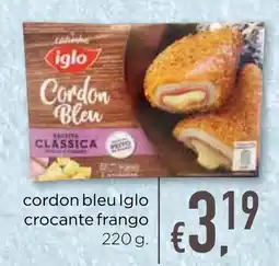 Bolama cordon bleu Iglo crocante frango promoção