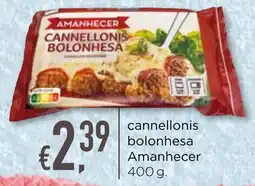 Bolama cannellonis bolonhesa Amanhecer promoção