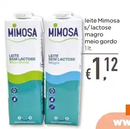 Bolama leite Mimosa s/lactose magro meio gordo promoção