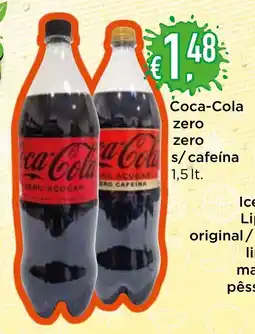 Bolama Coca-Cola zero zero s/cafeína promoção