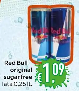 Bolama Red Bull original sugar free promoção