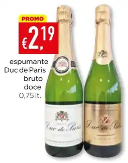 Bolama espumante Duc de Paris bruto doce promoção