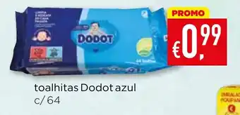 Bolama toalhitas Dodot azul promoção