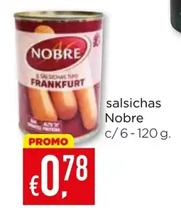 Bolama salsichas Nobre promoção