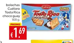 Bolama bolachas Cuétara Tosta Rica choco guay promoção