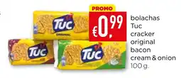 Bolama bolachas Tuc cracker original bacon cream & onion promoção