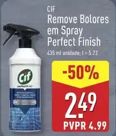 ALDI Cif - remove bolores em spray perfect finish promoção