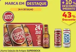 Auchan Numa Seleção de Artigos SUPER BOCK promoção