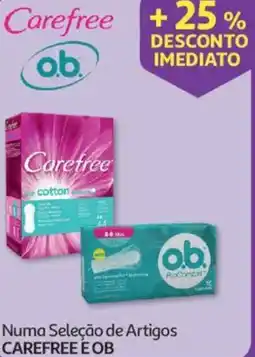 Auchan Numa Seleção de Artigos CAREFREE E OB promoção