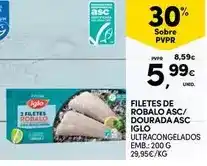 Continente Iglo - filetes de robalo asc/ dourada asc promoção