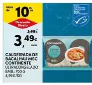Continente Continente - caldeirada de bacalhau msc promoção