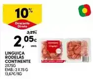 Continente Continente - linguiça rodelas promoção