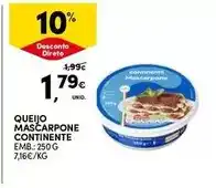 Continente Continente - queijo mascarpone promoção