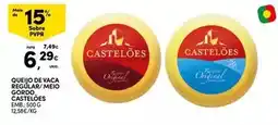 Continente Castelões - queijo de vaca regular/meio gordo promoção