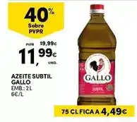 Continente Gallo - azeite subtil promoção