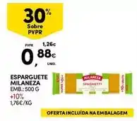 Continente Milaneza - esparguete promoção