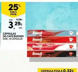 Continente Buondi - cápsulas de café promoção