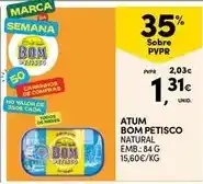 Continente Bom petisco - atum natural promoção