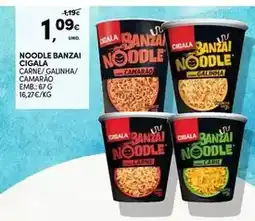 Continente Cigala - noodle banzai promoção