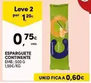 Continente Continente - esparguete promoção