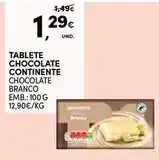 Continente Continente - tablete chocolate promoção