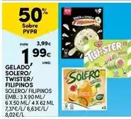 Continente Solero - gelado / twister/ filipinos promoção