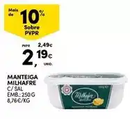 Continente Milhafre - manteiga promoção