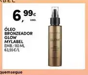 Continente Mylabel - oleo bronzeador glow promoção