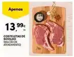 Continente Costeletas de novilho promoção