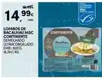 Continente Continente - lombos de bacalhau msc promoção