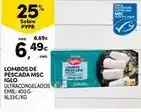 Continente Iglo - lombos de pescada msc promoção