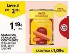 Continente A+ - salsichas continente promoção