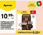 Continente Continente - cápsulas café compatibilisc/ dolce gusto promoção
