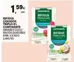 Continente Continente - bifidus liquidos triplo 0% promoção
