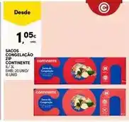 Continente Continente - sacos congelação zip promoção