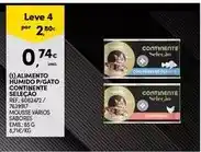 Continente Seleção du chef - alimento humido p/ gato continente promoção