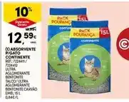 Continente Continente - absorvente p/gato contimente promoção
