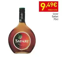 Recheio Safari - licor promoção