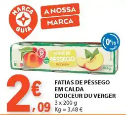 E.Leclerc Fatias de pêssego em calda douceur du verger promoção