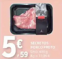 E.Leclerc Secretos porco preto promoção