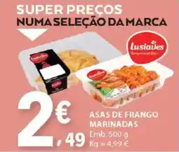 E.Leclerc Asas de frango marinadas promoção