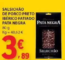 E.Leclerc Salsichão de porco preto ibérico fatiado pata negra promoção