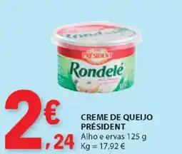 E.Leclerc Creme de queijo président promoção